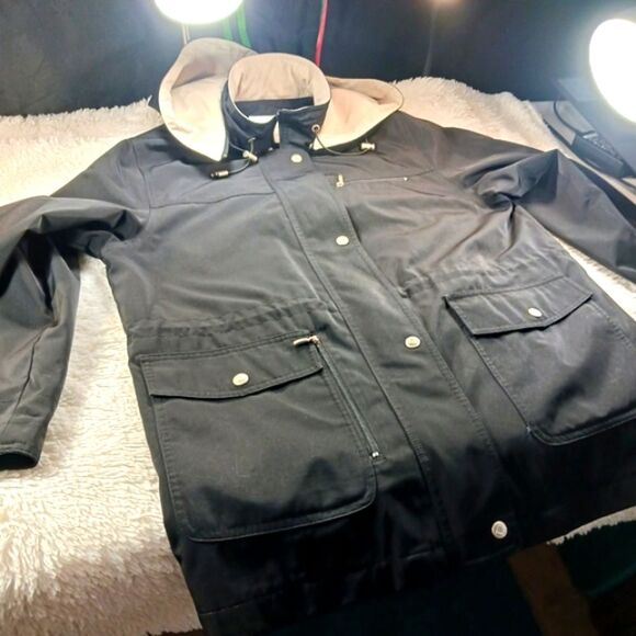 Liz Claireborne Water Resistant Mid Weight Softshell Hooded Jacket Women Medium - Picture 8 of 16